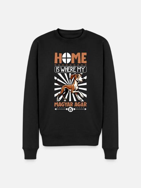 Home - Magyar Agár - Men's Premium Organic Jumper - black