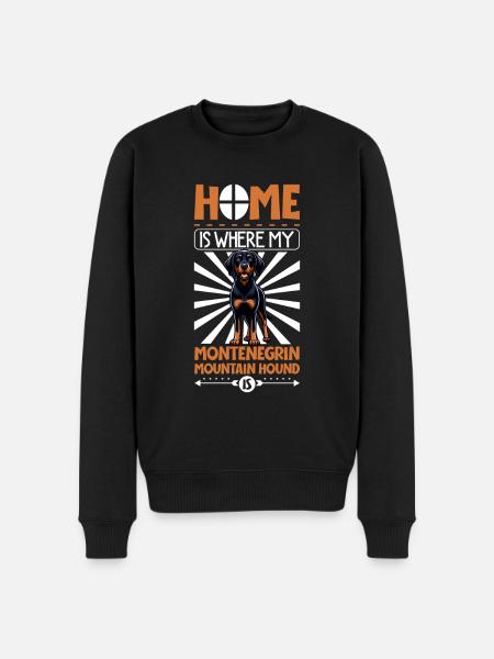 Home - Montenegrin Mountain Hound - Men's Premium Organic Jumper - black