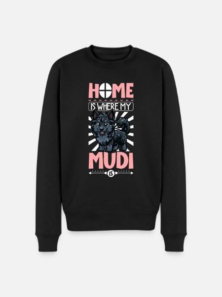 Home - Mudi - Men's Premium Organic Jumper - black