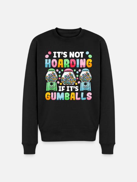 Funny chewing gum machine - Men's Premium Organic Jumper - black