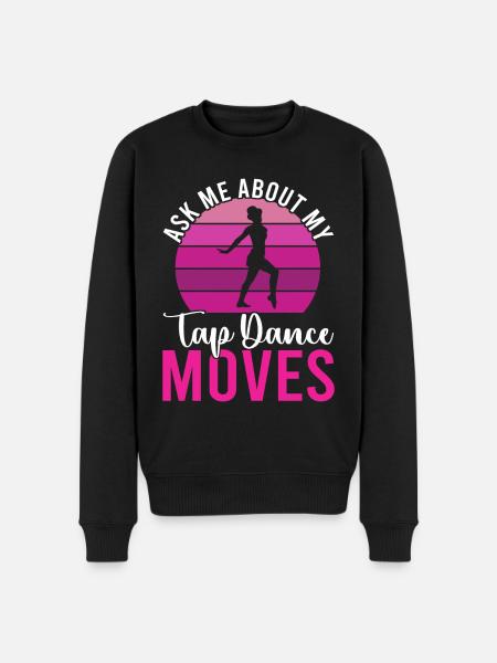 Tap Dance Tap Dancer - Men's Premium Organic Jumper - black