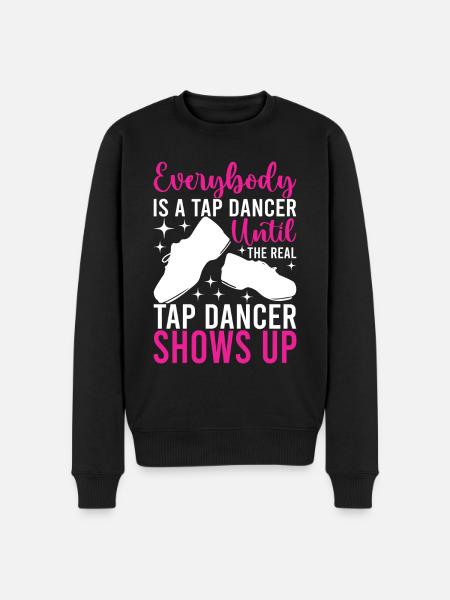 Tap Dance Tap Dancer - Men's Premium Organic Jumper - black