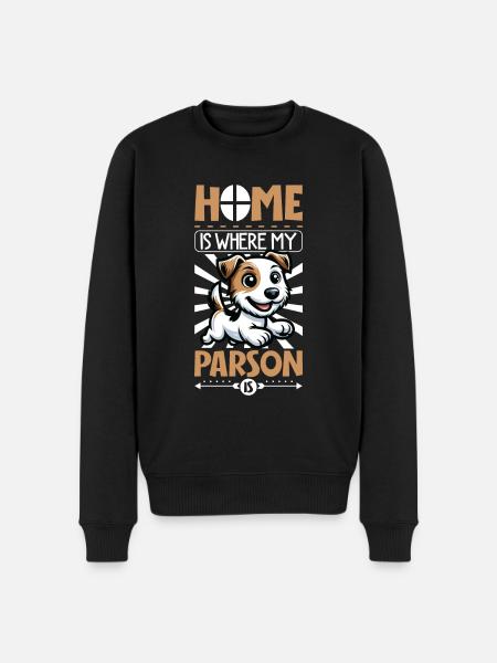 Home - Parson Russell Terrier - Men's Premium Organic Jumper - black