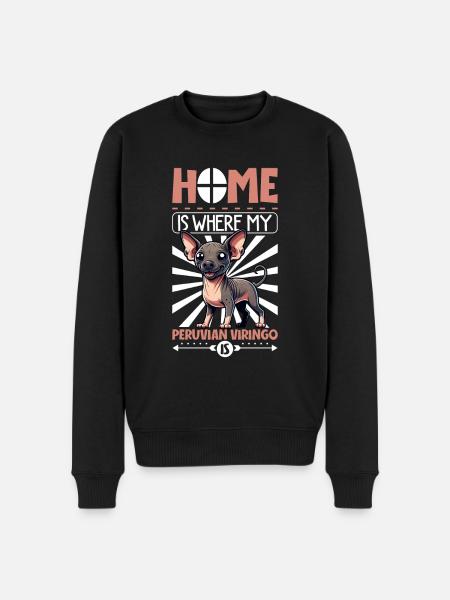 Home - Peruvian viringo - Men's Premium Organic Jumper - black