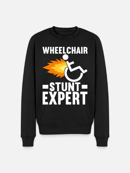 Wheelchair users Wheelchair - Men's Premium Organic Jumper - black
