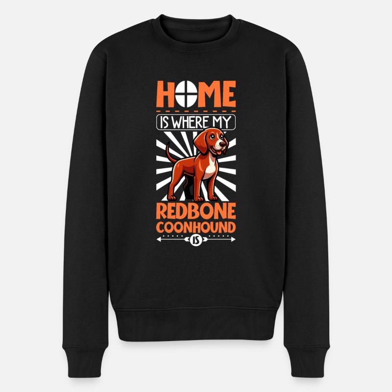 Accueil - Redbone Coonhound - Pull Premium bio Homme - noir