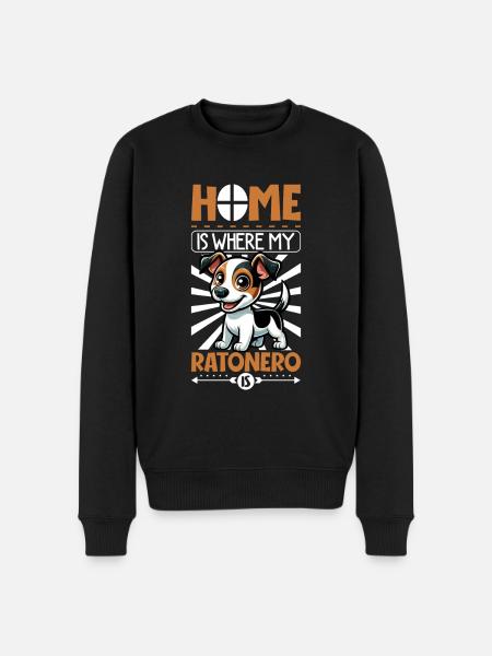 Home - Ratonero Bodeguero Andaluz - Men's Premium Organic Jumper - black