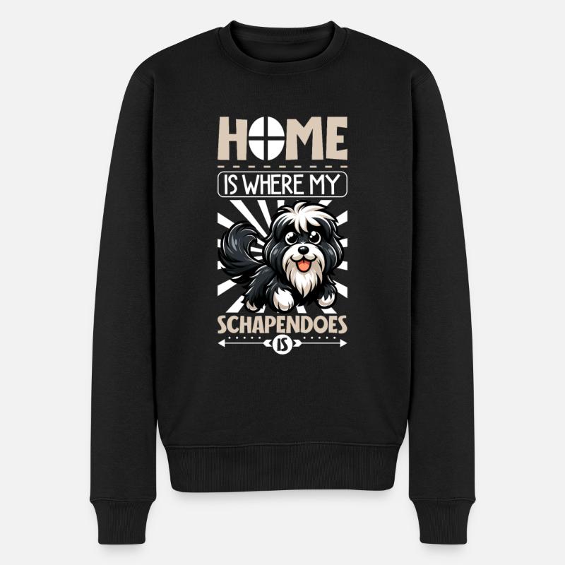 Accueil - Schapendoes - Pull Premium bio Homme - noir
