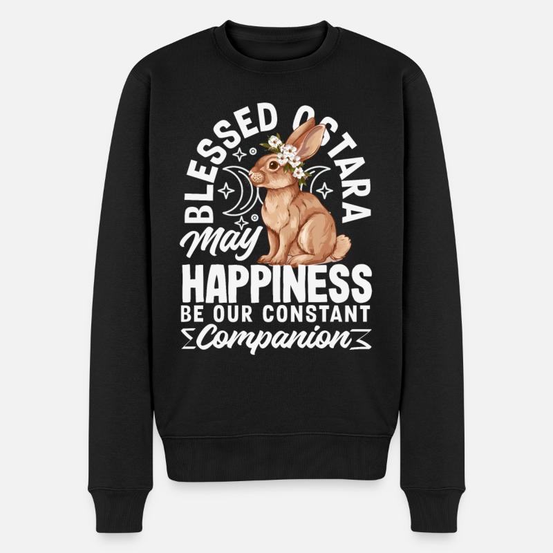 Easter Eostre Pagan Spring - Men's Premium Organic Jumper - black