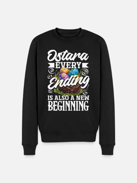 Easter Eostre Pagan Spring - Men's Premium Organic Jumper - black