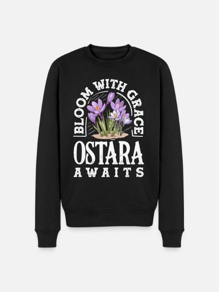 Easter Eostre Pagan Spring - Men's Premium Organic Jumper - black
