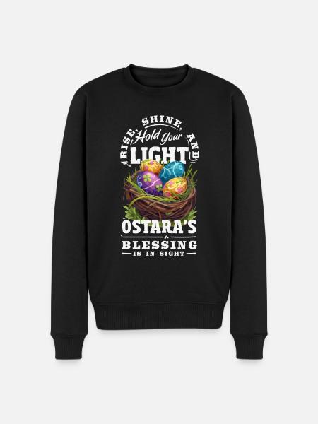 Easter Eostre Pagan Spring - Men's Premium Organic Jumper - black