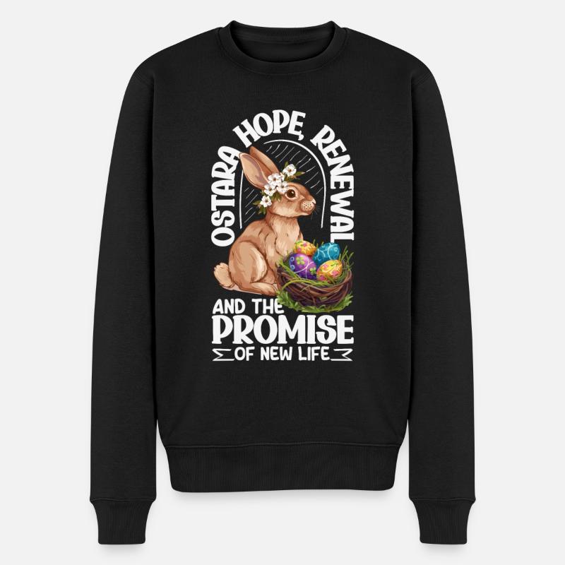 Pâques Eostre Printemps païen - Pull Premium bio Homme - noir