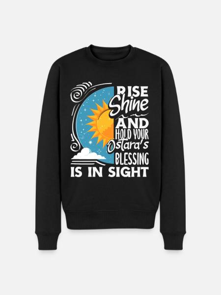Easter Eostre Pagan Spring - Men's Premium Organic Jumper - black