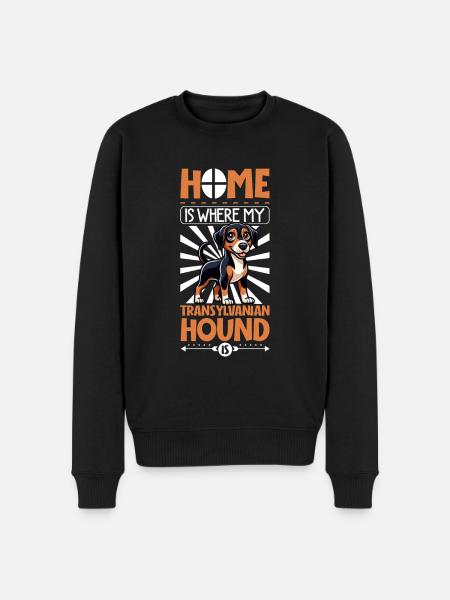 Home - Erdélyi Kopó - Men's Premium Organic Jumper - black
