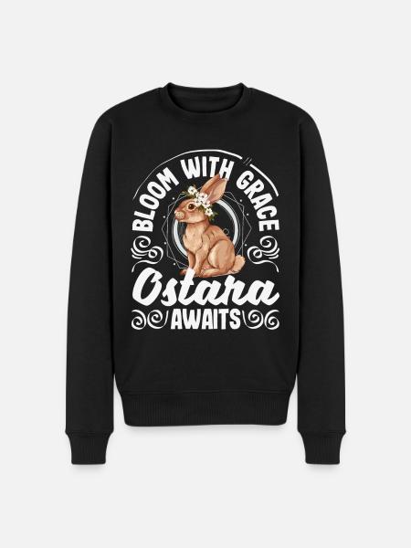 Easter Eostre Pagan Spring - Men's Premium Organic Jumper - black