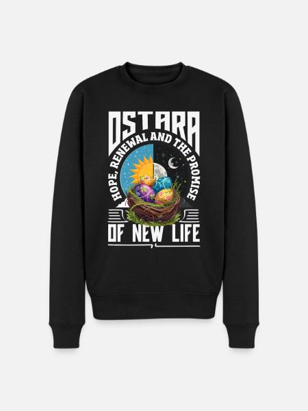 Easter Eostre Pagan Spring - Men's Premium Organic Jumper - black