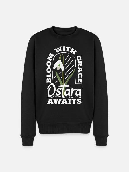Easter Eostre Pagan Spring - Men's Premium Organic Jumper - black