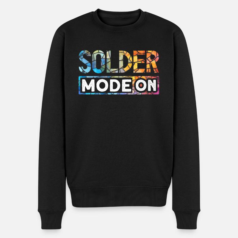 Drôle de vitrail - Pull Premium bio Homme - noir