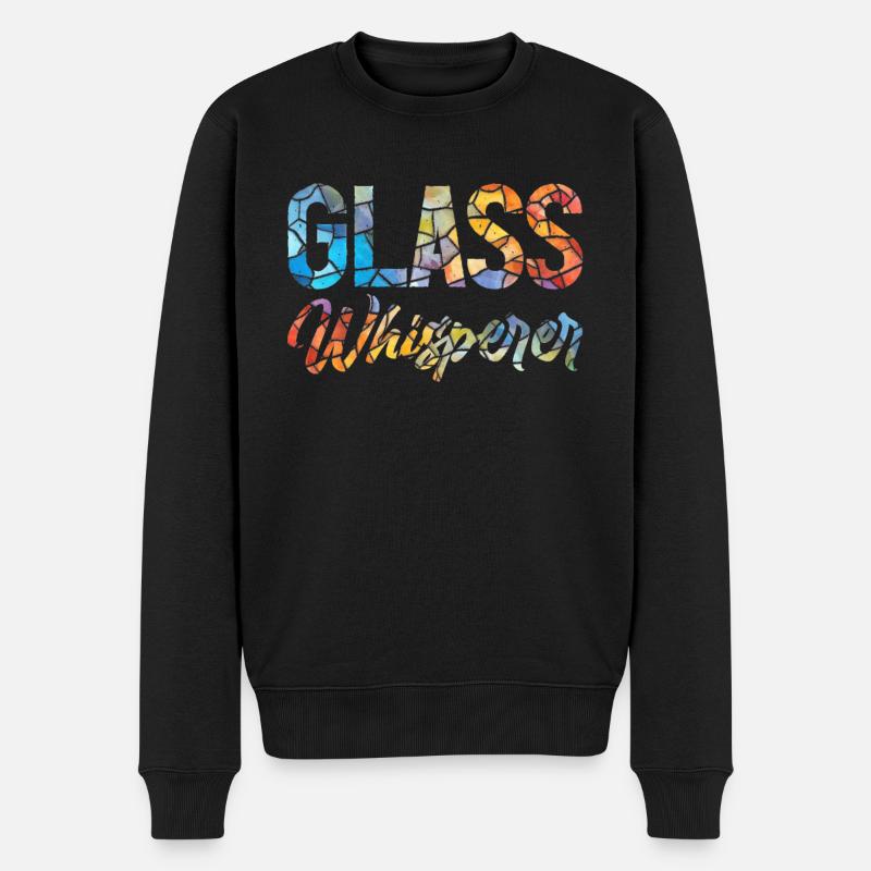 Drôle de vitrail - Pull Premium bio Homme - noir