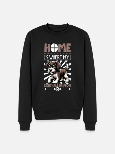 Home - Griffon Korthals - Men's Premium Organic Jumper - black