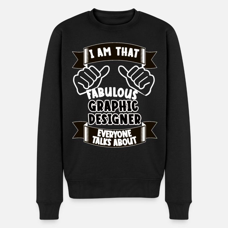 Graphiste Funny Saying Gift - Pull Premium bio Homme - noir