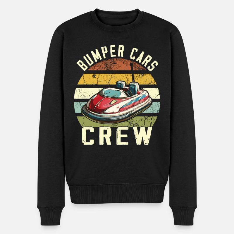 Freizeitpark Kirmes Rummel Autoscooter - Männer Premium Bio Pullover - Schwarz