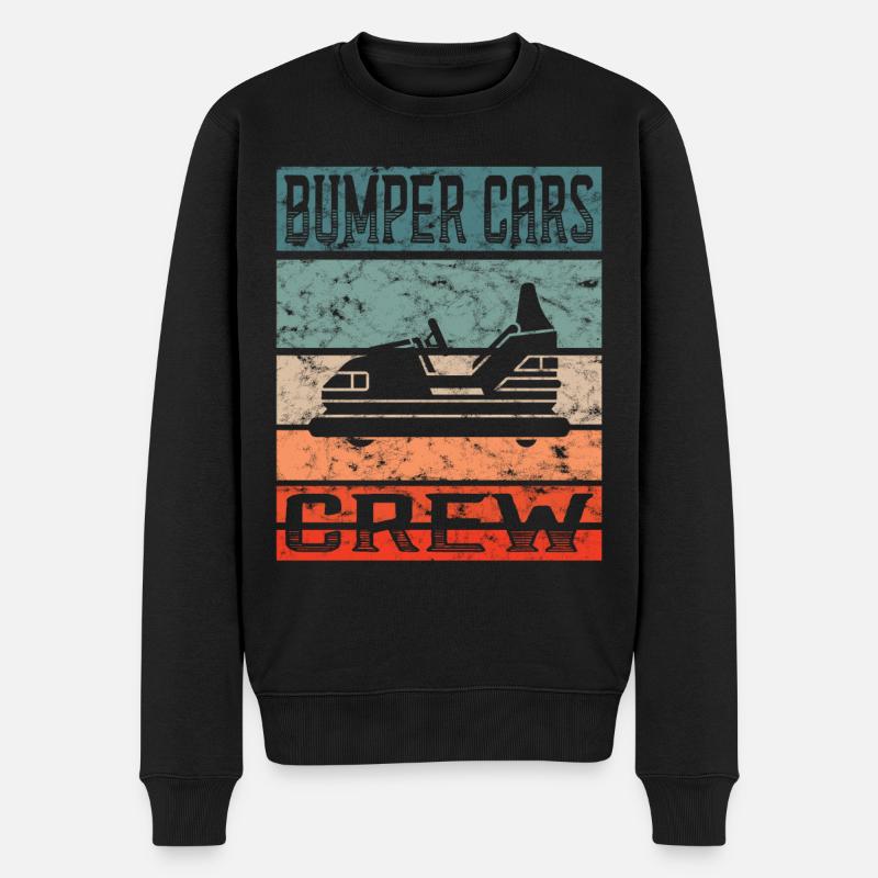 Freizeitpark Kirmes Rummel Autoscooter - Männer Premium Bio Pullover - Schwarz
