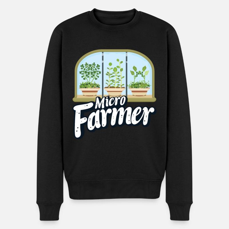 Jardinage de l’agriculture micro-verte - Pull Premium bio Homme - noir