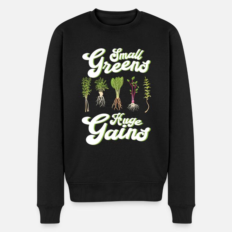 Jardinage de l’agriculture micro-verte - Pull Premium bio Homme - noir