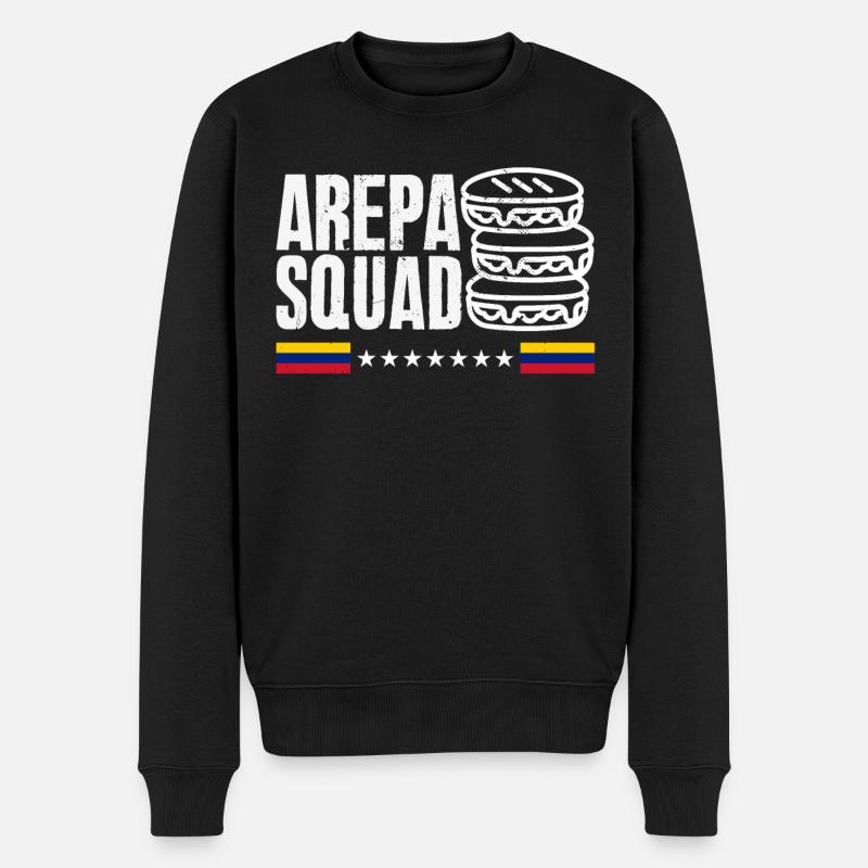Arepas Colombien Venezuela Nourriture - Pull Premium bio Homme - noir
