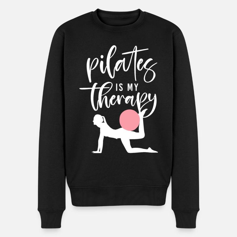 Pilates Instructor Teacher Pilates - Männer Premium Bio Pullover - Schwarz