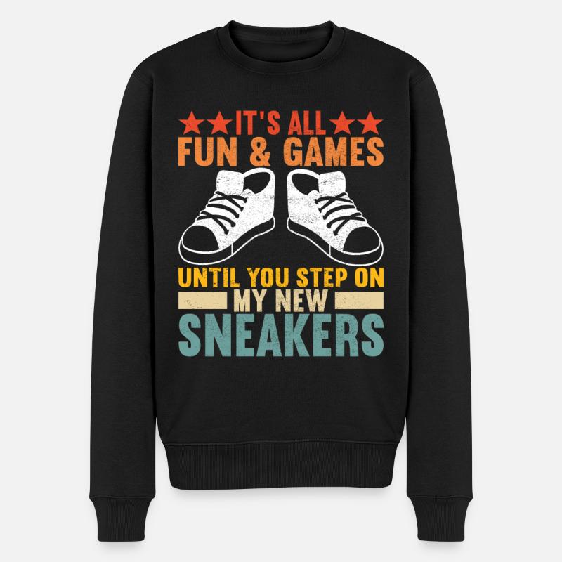 Sneakerhead Collectionneur de baskets - Pull Premium bio Homme - noir