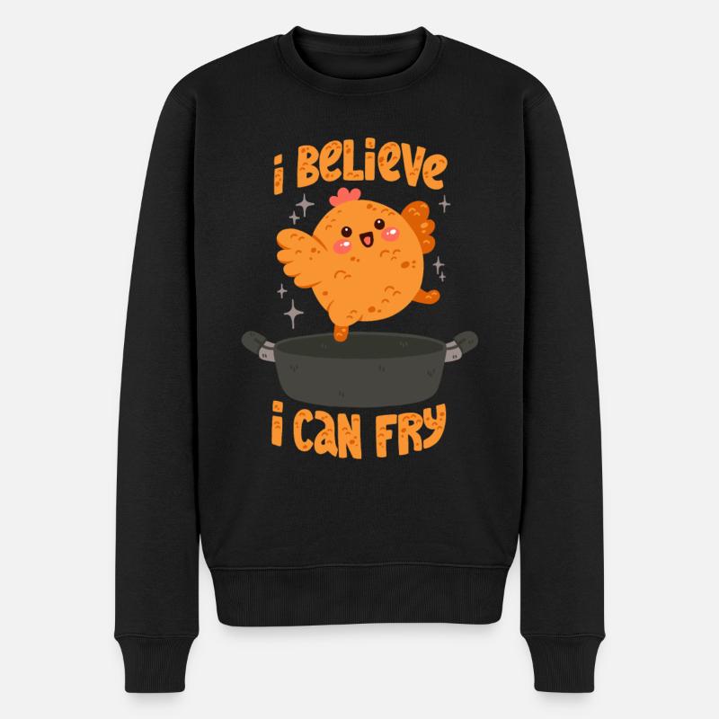 Poulet rôti - Pull Premium bio Homme - noir