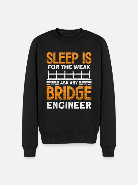 Bridge Construction and Bridge Engineer - Men's Premium Organic Jumper - black