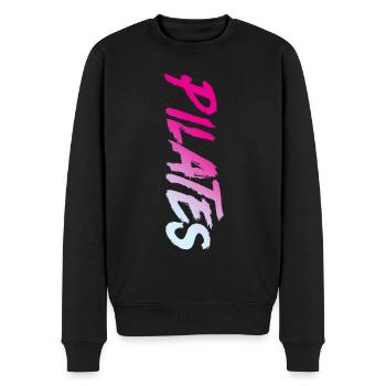 Instructeur de Pilates Professeur de Pilates - Pull Premium bio Homme - noir - Devant - Nico (187cm)