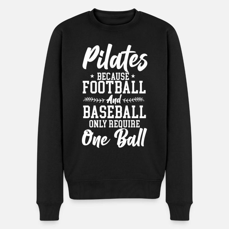Pilates Instructor Teacher Pilates - Männer Premium Bio Pullover - Schwarz