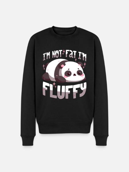 I'm not fat, I'm fluffy - Men's Premium Organic Jumper - black