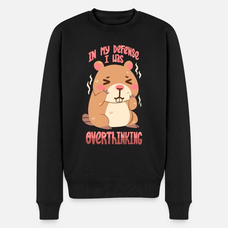 Je réfléchis trop - Pull Premium bio Homme - noir