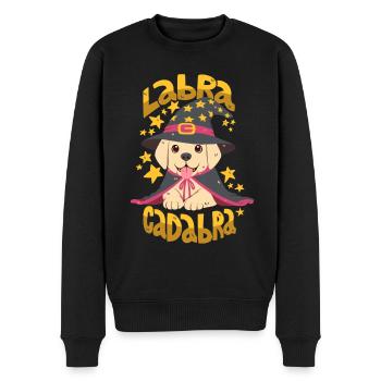 Labrador Wizard / Abracadabra - Pull Premium bio Homme - noir - Devant - Nico (187cm)