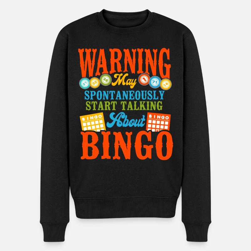 Bingo Player Warning May - Männer Premium Bio Pullover - Schwarz