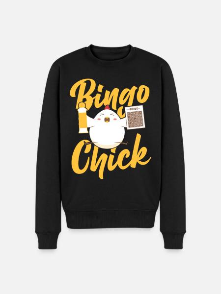 Bingo Player Chicken Girl Bingo - Men's Premium Organic Jumper - black