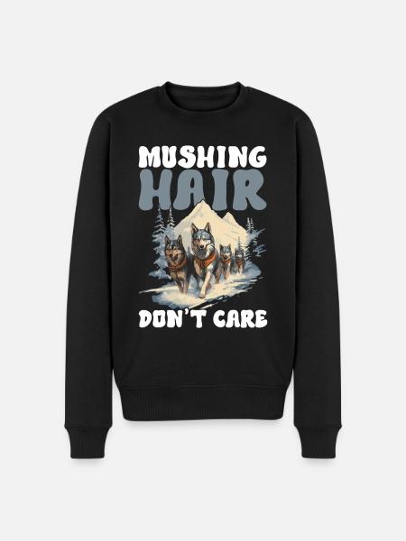 Sledding Sled Dogs - Men's Premium Organic Jumper - black
