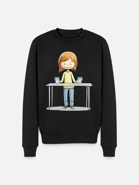 Stacking Cups Speed Stacker - Men's Premium Organic Jumper - black