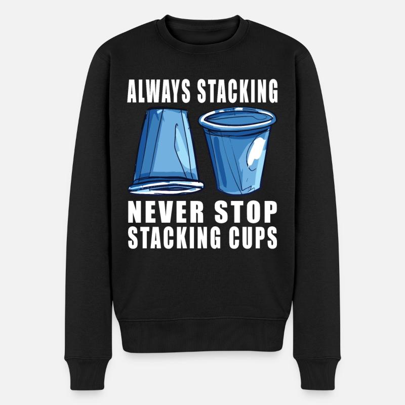 Empilage de gobelets Speed Stacker - Pull Premium bio Homme - noir