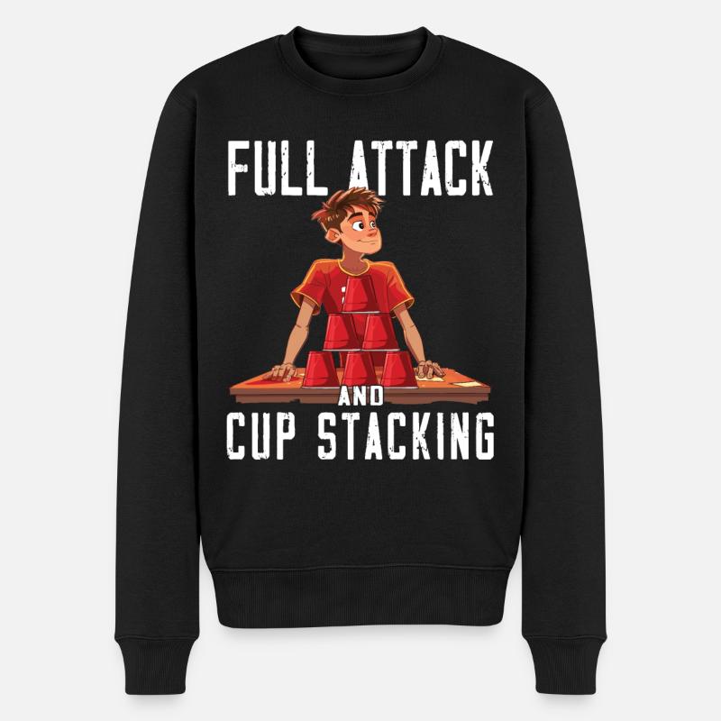 Empilage de gobelets Speed Stacker - Pull Premium bio Homme - noir