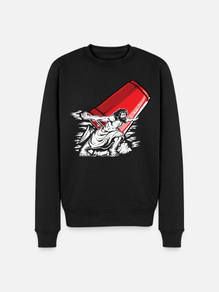 Stacking Cups Speed Stacker - Men's Premium Organic Jumper - black