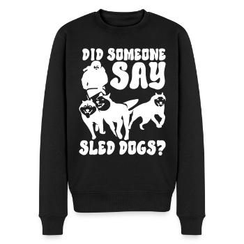 Sledding Sled dogs - Men's Premium Organic Jumper - black - Front - Nico (187cm)