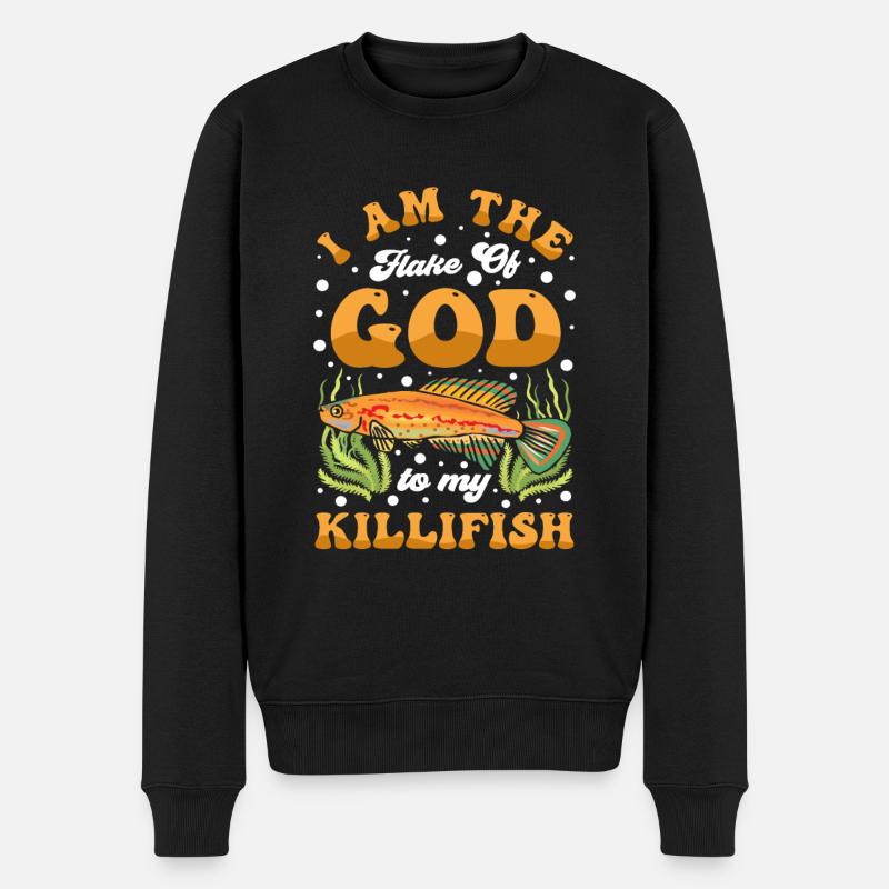 Killifish Owner Aquarium Enthusiasts - Men's Premium Organic Jumper - black