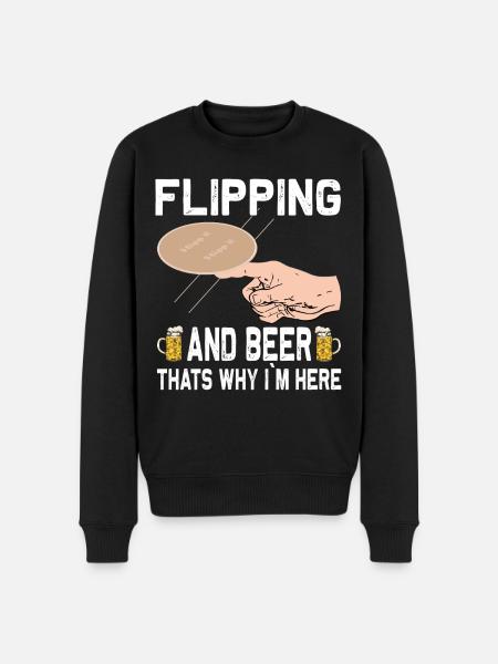 Coasters Flip Over Game - Men's Premium Organic Jumper - black